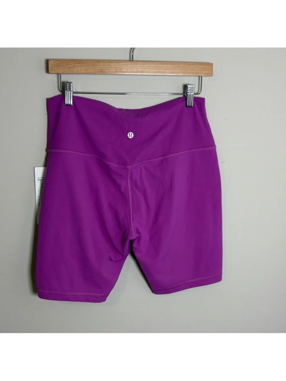 Lululemon Align High Rise Short 8 inch Vivid Plum Stretch Yoga Sz 12 NEW